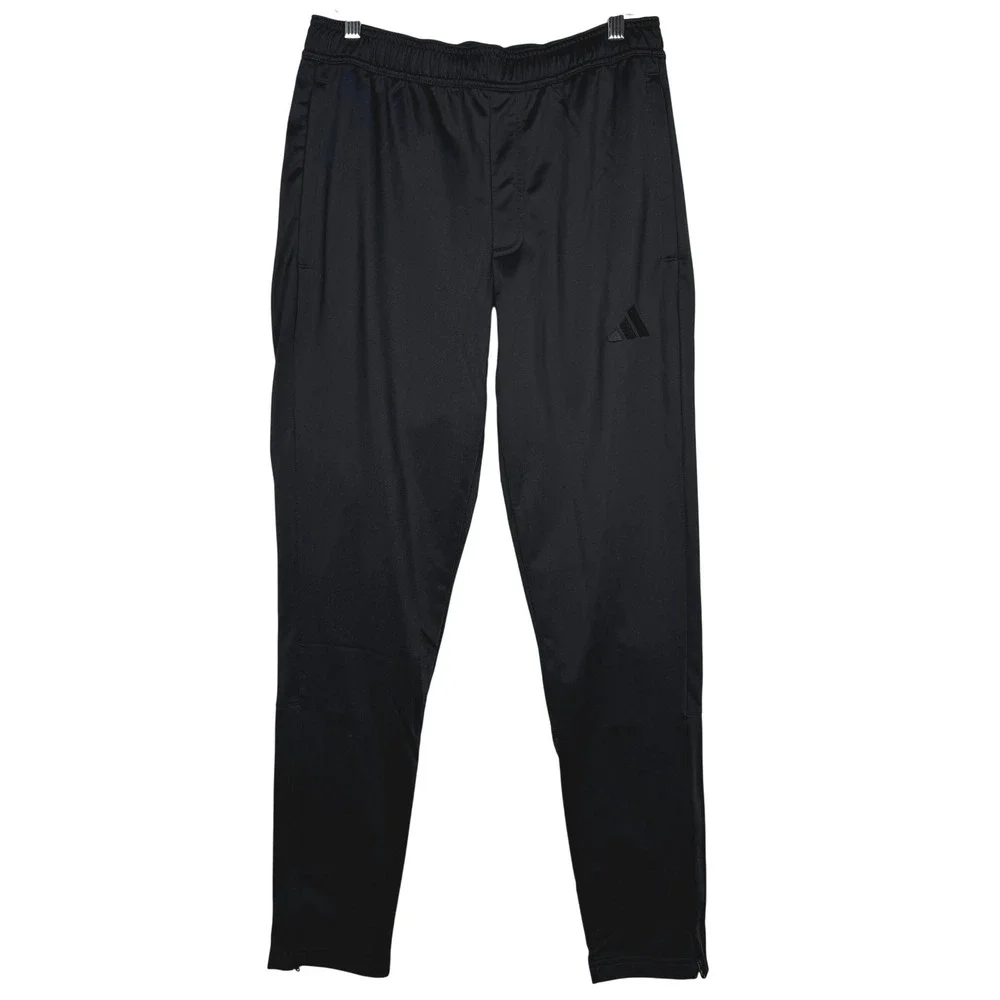 adidas Mens Black Lightweight Tricot Track‎ Pants Tapered Leg KD3638 Size M